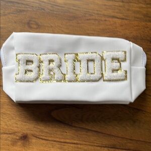 White and Gold Bride Travel Bag